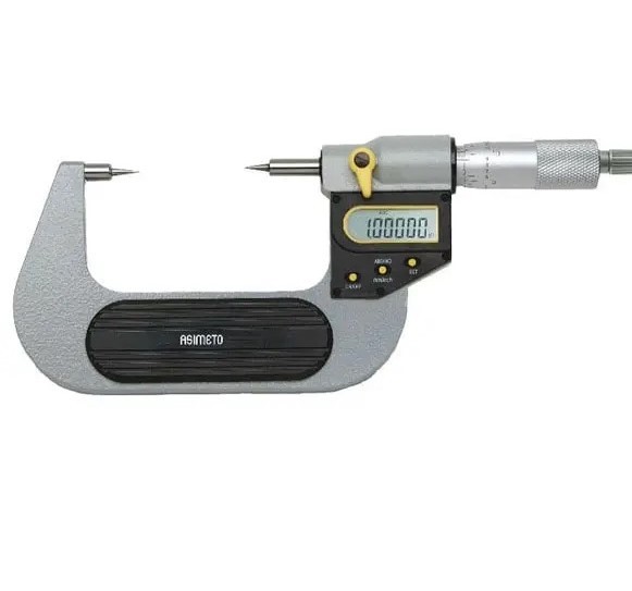 میکرومتر دیجیتال سوزنی آسیمتو خارج سنج 75-50 ضد آب مدل 0-03-126 0-03-126
