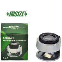 ذره بین X10 ( لوپ X10 )  چراغ دار اینسایز مدل 10-7524  7524-10