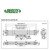 خط کش دیجیتال ( یک متر ) اینسایز 100 cm مدل ISL-A1-1000 ISL-A1-1000 